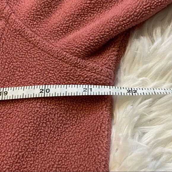 Woolrich Dusty Rose Fleece Full Front Zipper Jacket Size Medium - Picture 8 of 11
